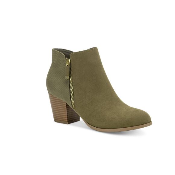 Style & Co Women's Masrinaa Ankle Booties - Olive - Picture 1 of 6